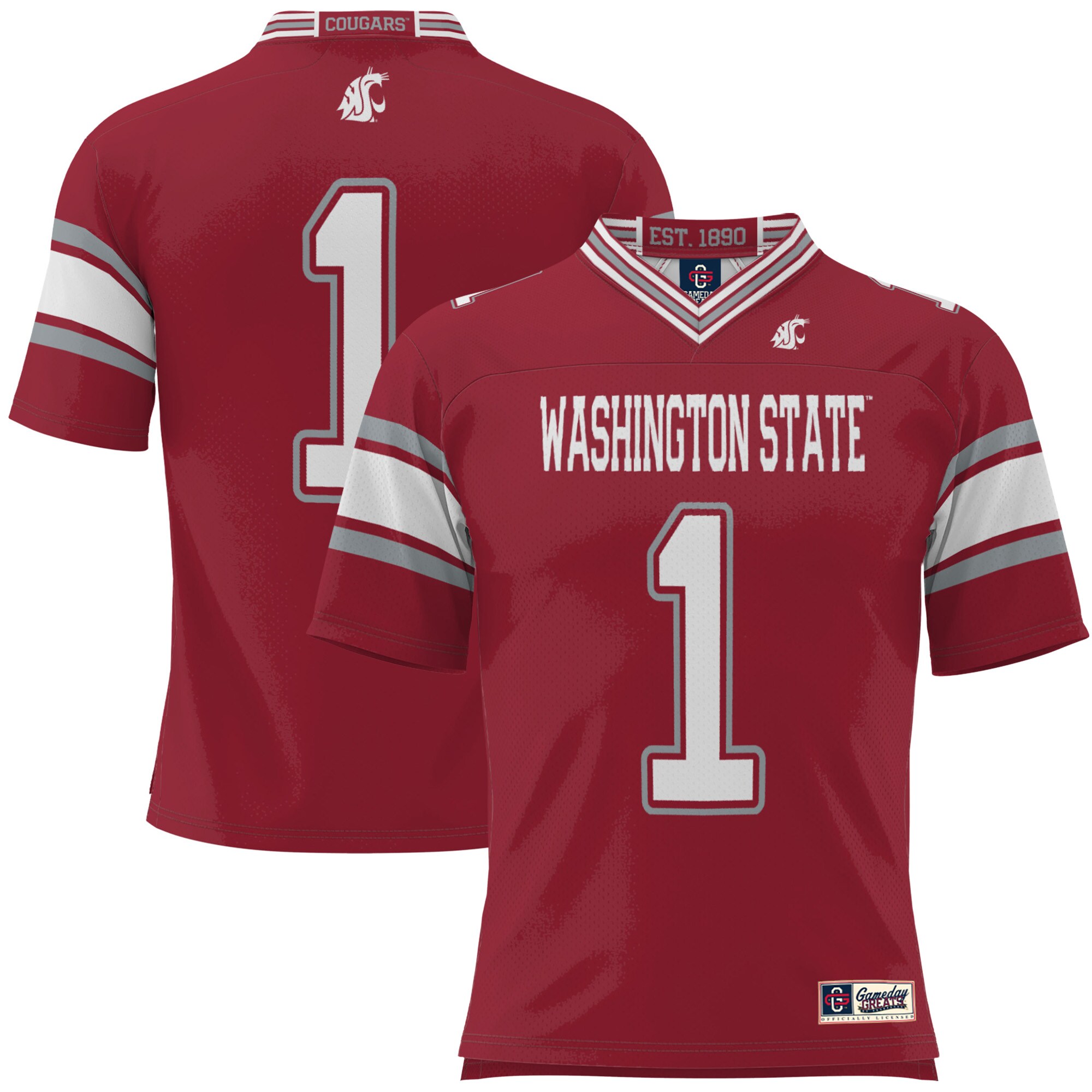[DDG] Washington State Cougars GameDay Greats Youth Football Jersey - Crimson