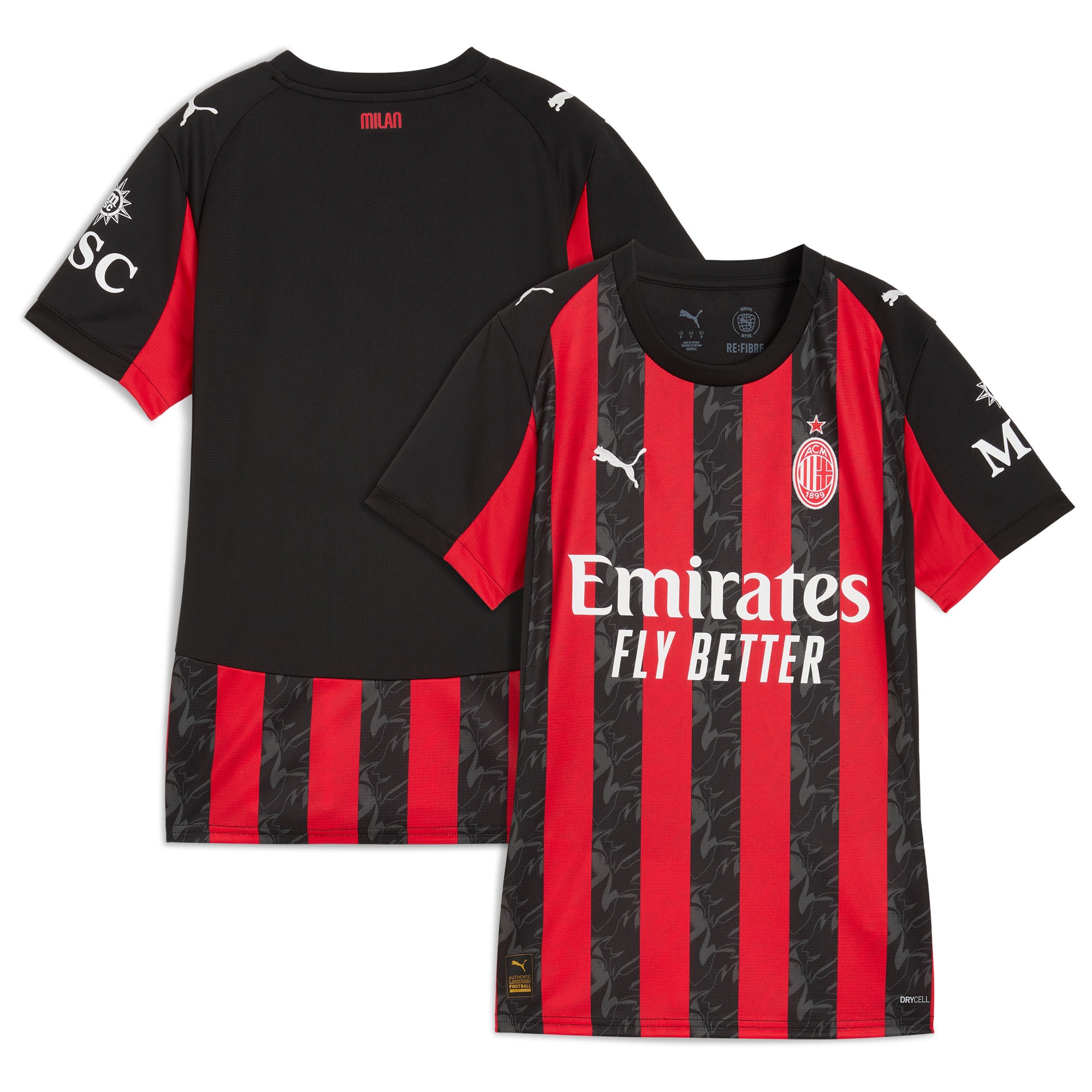 [SJH] AC Milan Women's 2025/26 Home Replica Jersey - Red