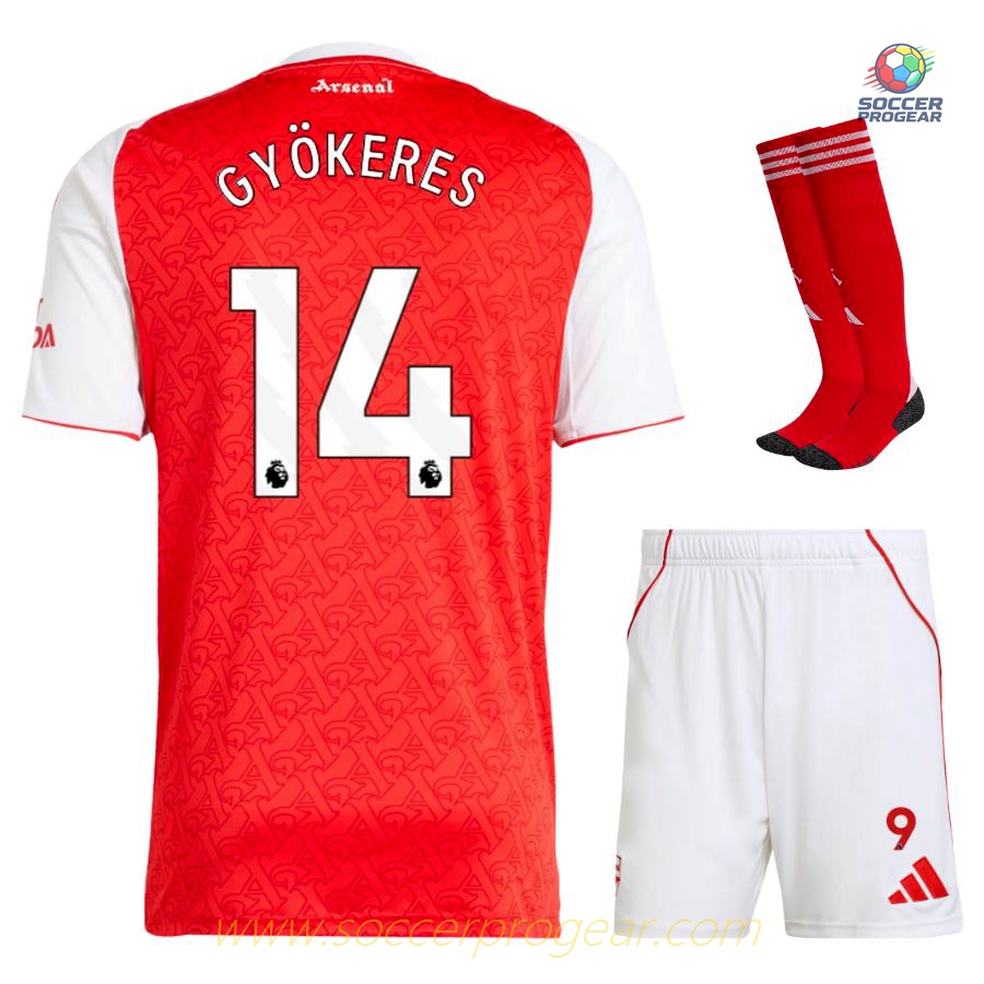 Arsenal 2025/26 Collection Gyokeres Home Football Jersey Children Shirt