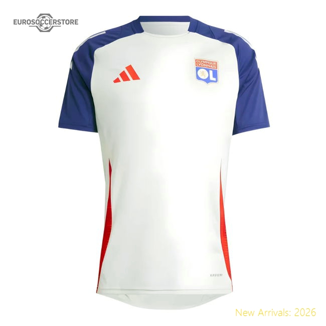 Authentic 2024-2025 Olympique Lyon Training Jersey (White Tint)