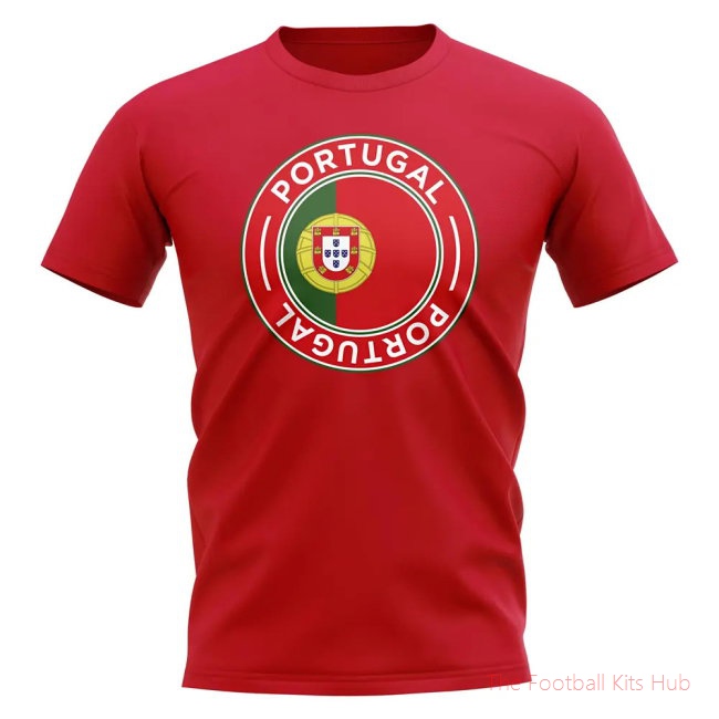 Portugal Football Badge T-Shirt (Red)