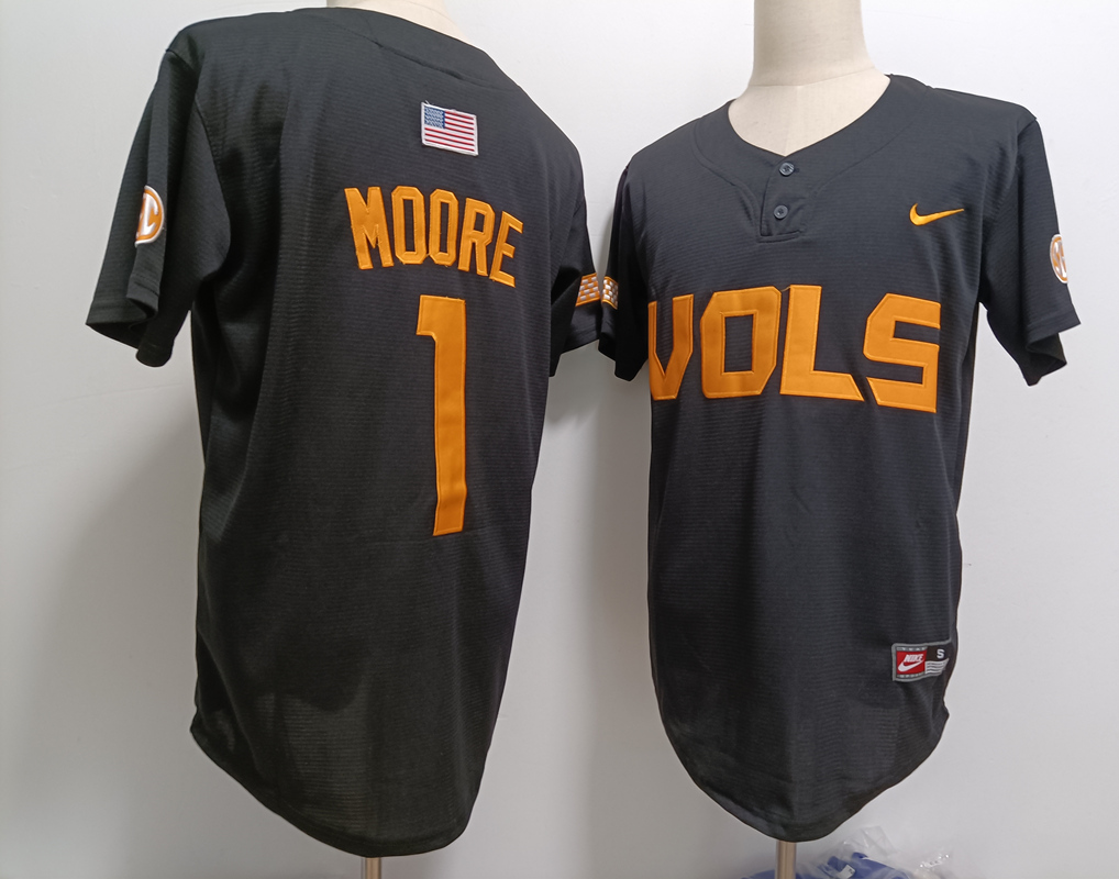 Men's None Game 2024 durabl Christian Moore #1 team authorized Jersey