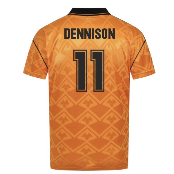 [DDJ] Wolverhampton Wanderers Bukta Shirt Home Uniform 1992 (Dennison 11)