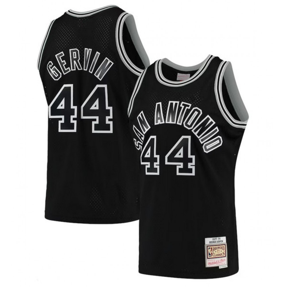 High-Quality Men's San Antonio Spurs #44 George Black Basketball Jersey