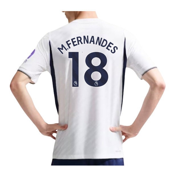 [DDJ] 2026-2027 Tottenham Authentic Aero-Fit Match Home Shirt (M.Fernandes 18)