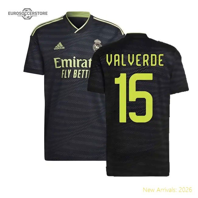 Real Madrid Third High-end Jersey Valverde Performance Comfortable