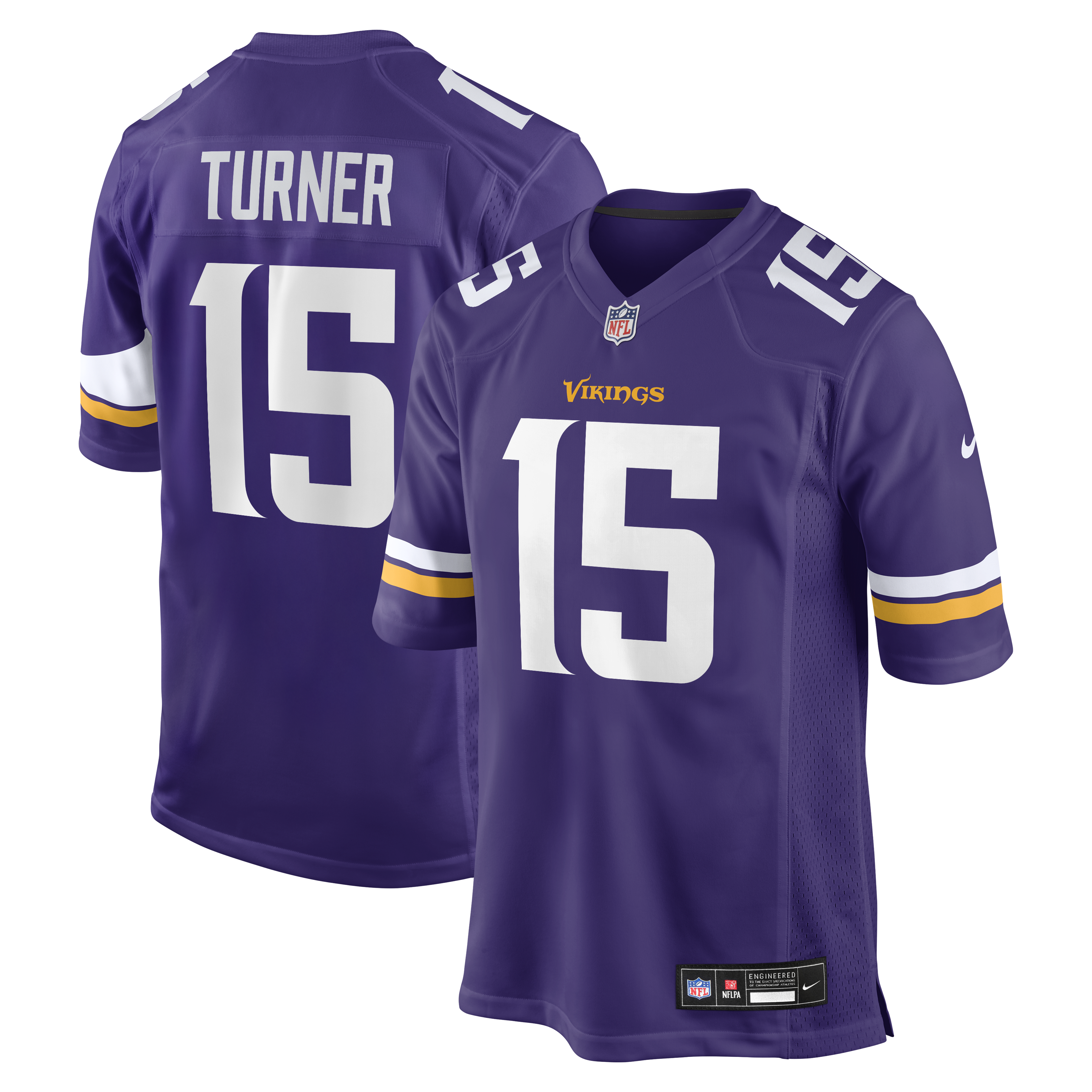 [JED] Youth Dallas Turner Minnesota Vikings Player Game Jersey - Purple