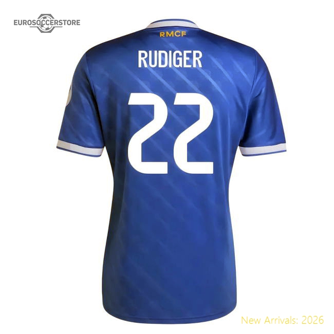 Excellent 2025-2026 Real Madrid Third Jersey (rudiger 22)