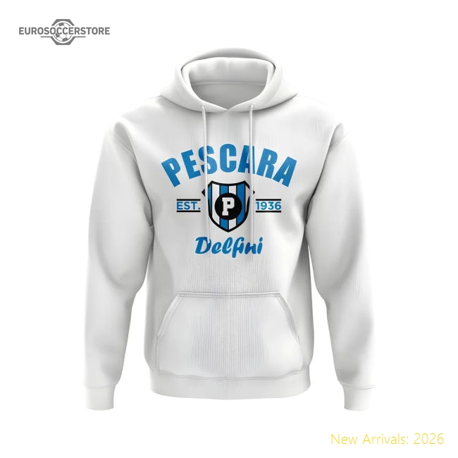 Top-Quality Best-Selling Pescara Established Football Hoody (White)