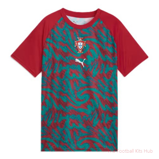 2026-2027 Portugal Warm Up Jersey (Red) - Kids