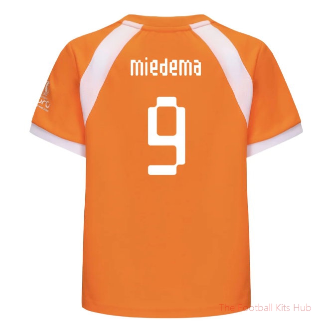 2025 Netherlands WEC Poly T-shirt (Orange) - Kids (Miedema 9)