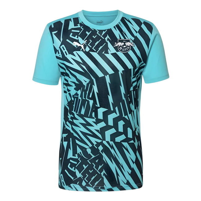 2024-2025 Red Bull Leipzig Home Soccer Shirt (Aqua) | Sale Price