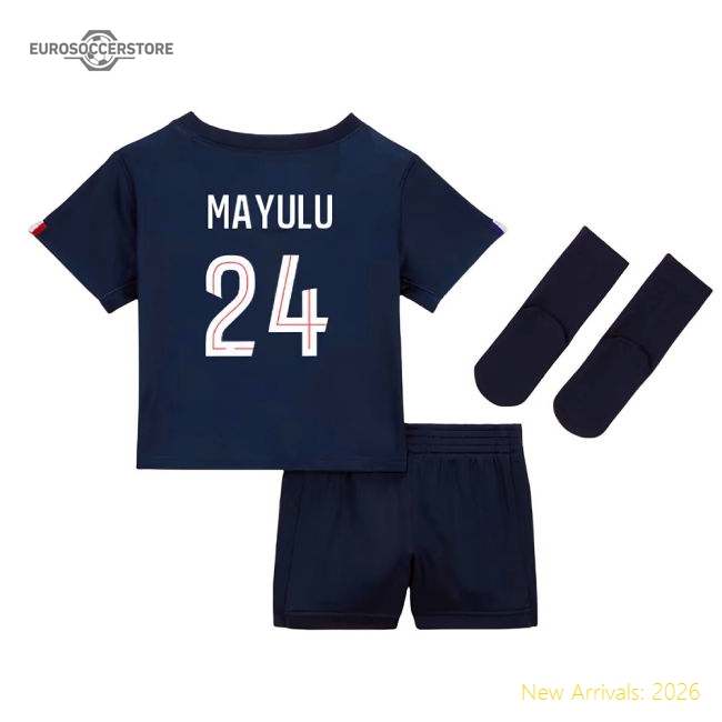 Authentic Top-Quality 2025-2026 Psg Home Baby Kit (Mayulu 24)