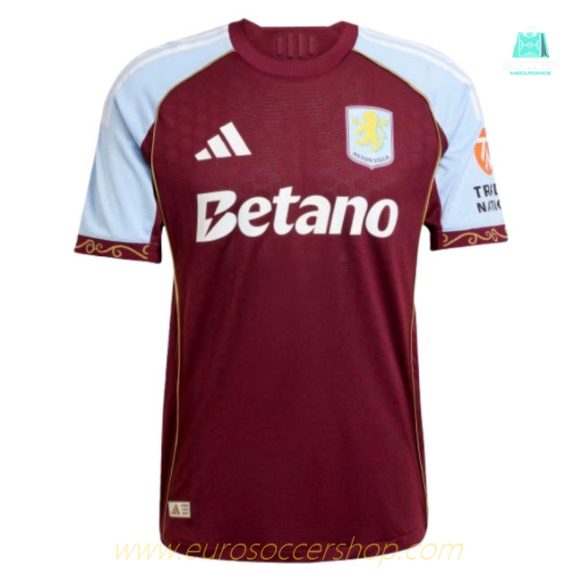 2025-2026 Aston Villa Authentic Home Shirt (Your Name)