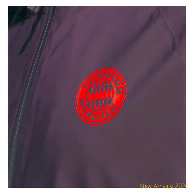 2024-2025 Bayern Munich Rain Jacket (Shadow Maroon)
