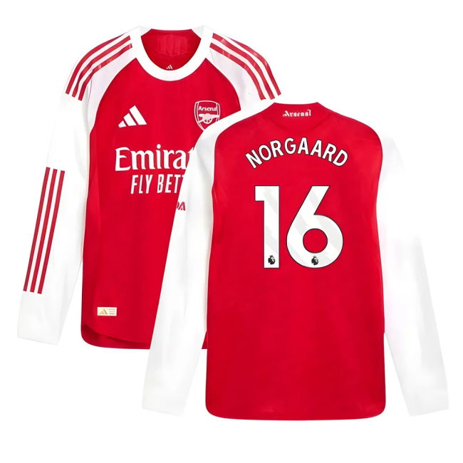 Arsenal Home Football Shirt 2025-20 Season Norgaard 16 L M S