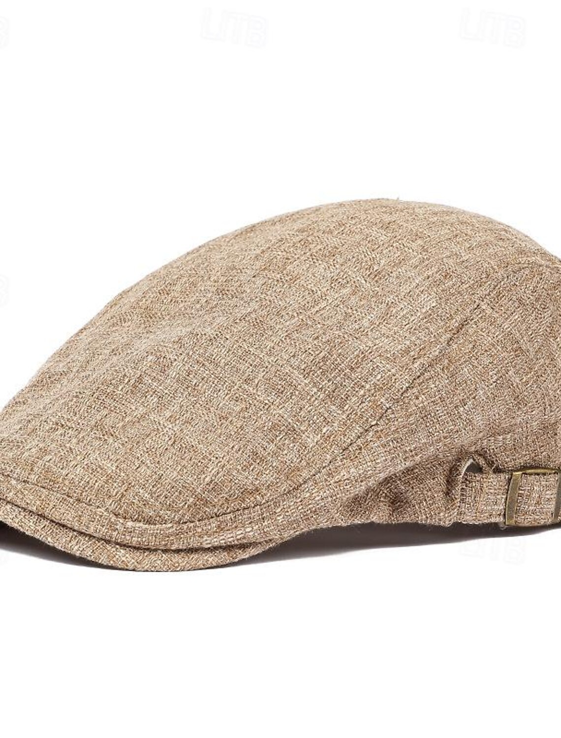 Men's Flat Cap Ascot Hat Newsboy Black Blue Cotton / Linen Blend