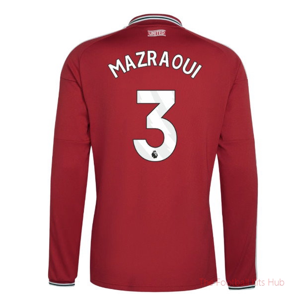 Elite Man Utd 2026-2027 Long Sleeve Home Shirt (Mazraoui 3)