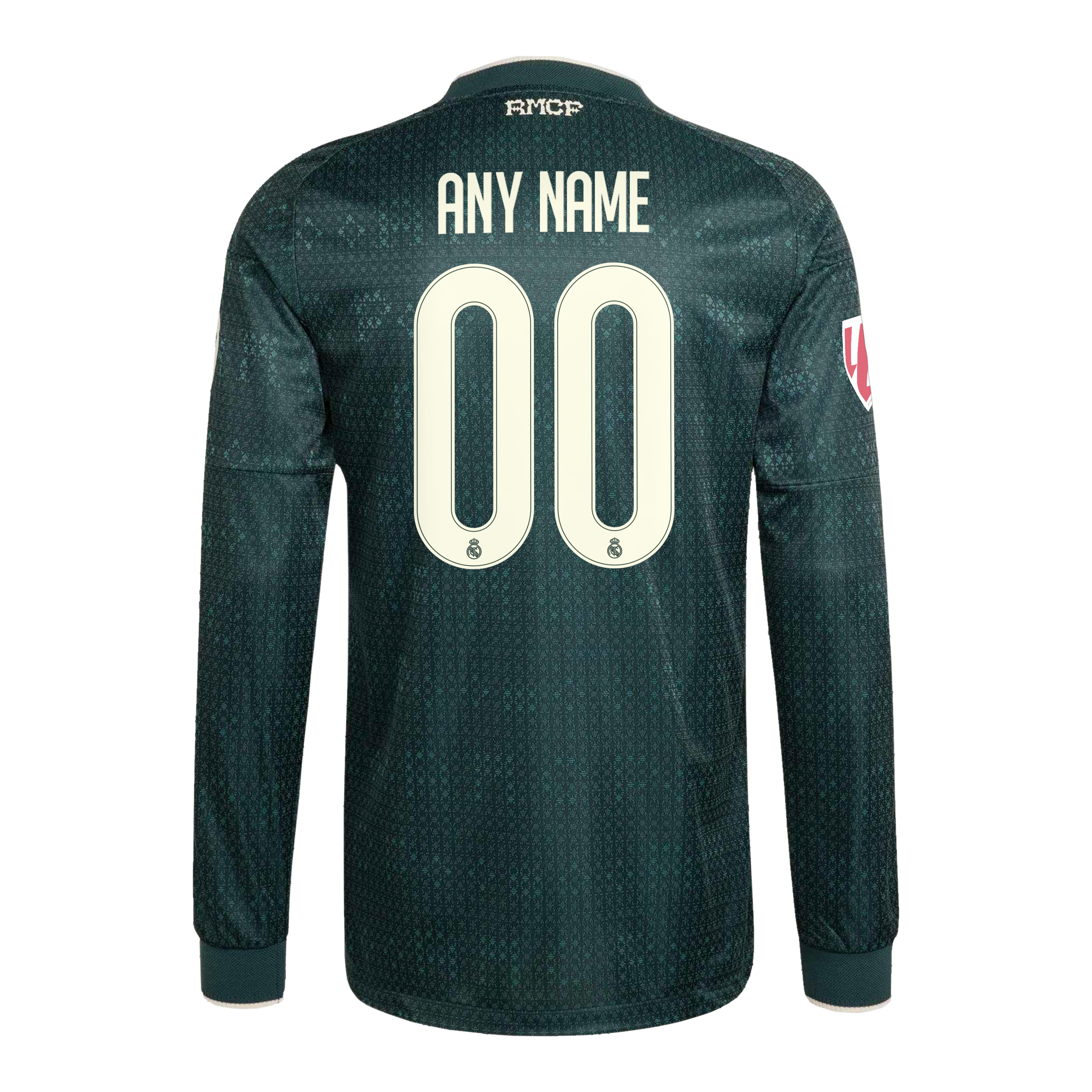 [JED] Real Madrid 2026/27 Away On-Field Authentic Custom Long Sleeve Jersey - Green
