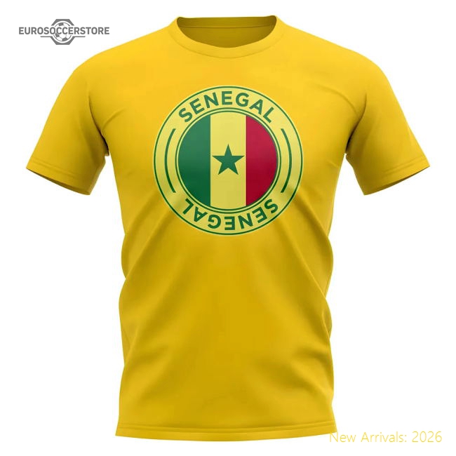 Exceptional African Powerhouse Football Badge T-shirt (yellow)