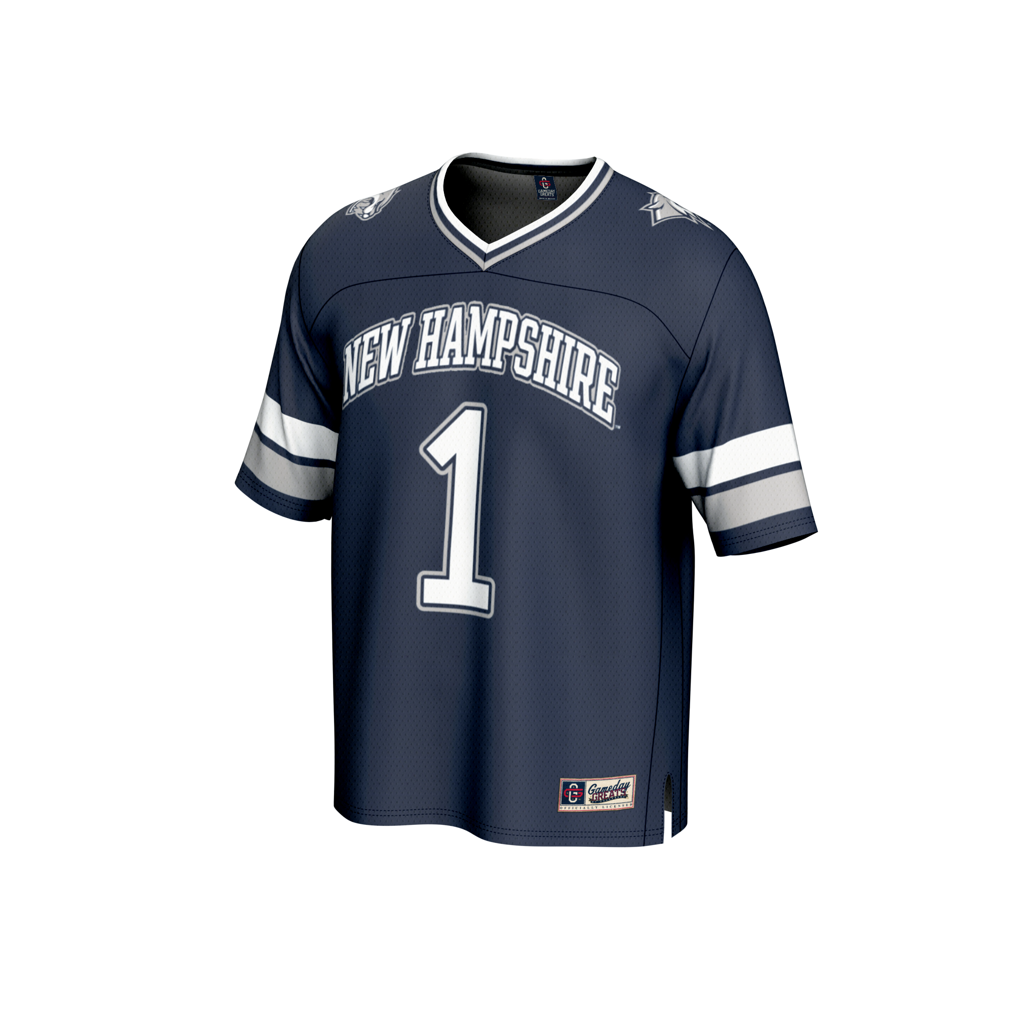 #1 New Hampshire Wildcats GameDay Greats Youth Lightweight Collegiate Football Fashion Jersey - Navy