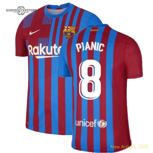 Luxury 2021-2022 Barca Vapor Match Main Jersey (pjanic 8)