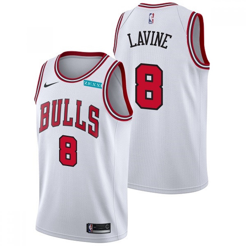 Chicago Bulls Zach LaVine8 Jersey - White - NBA Collection