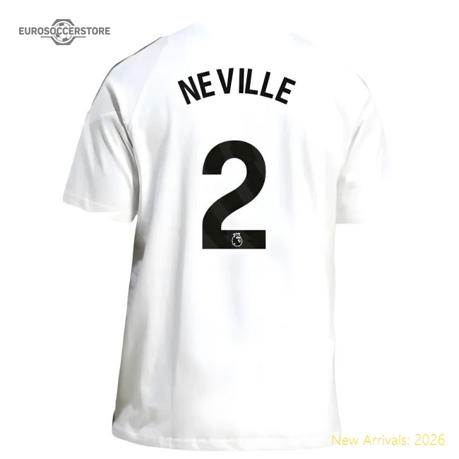 Premium 2025-2026 Man Utd Training Tee (white) (neville 2) - Premium