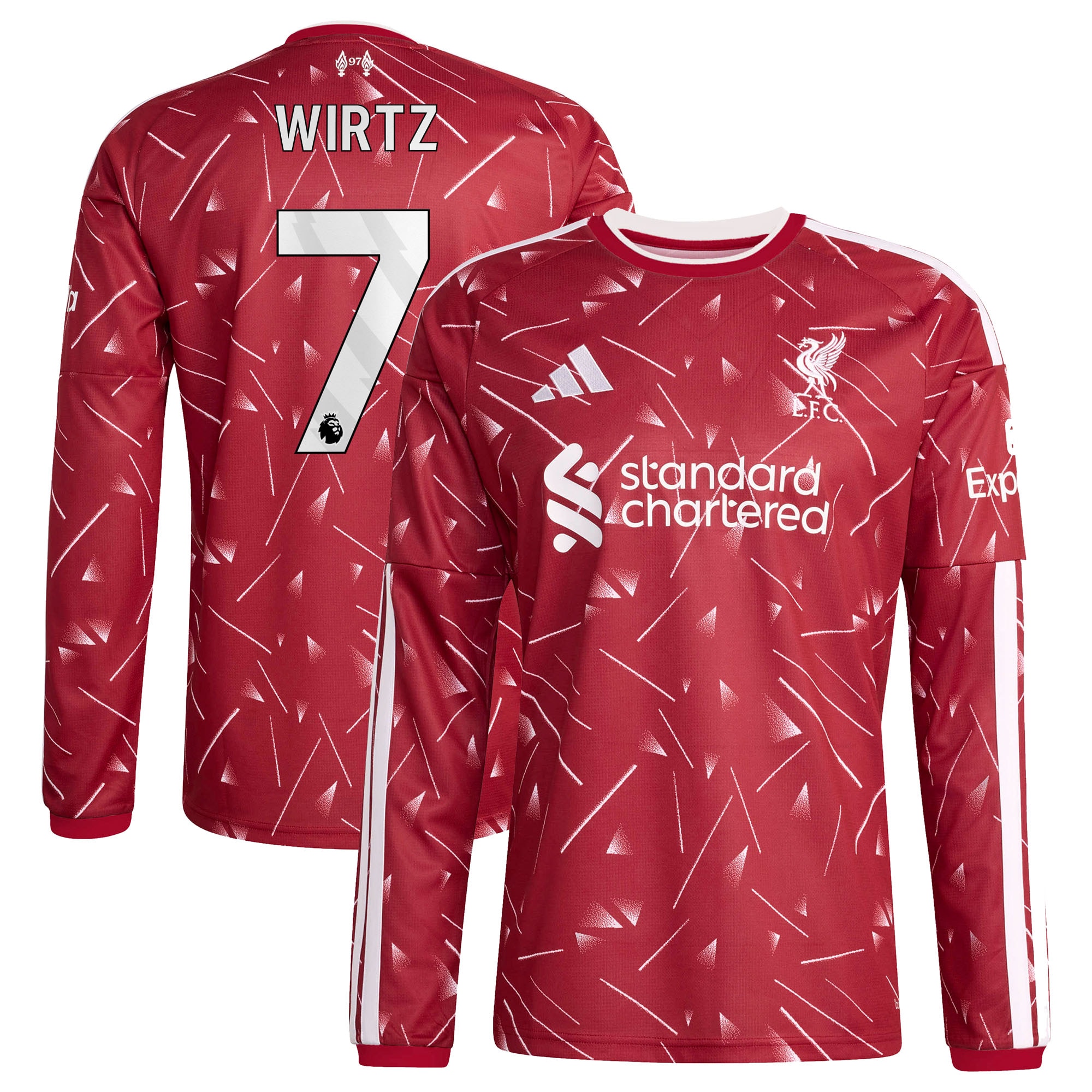 [JED] Women's Florian Wirtz Liverpool 2026/27 Home Replica Long Sleeve Jersey - Red