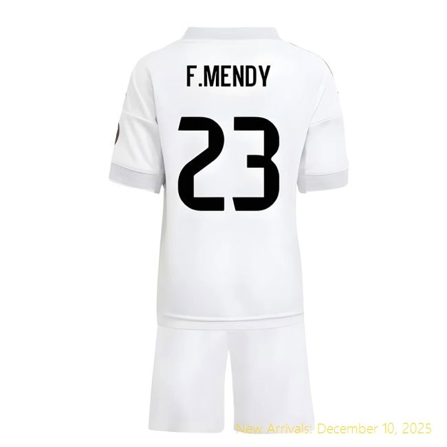 2025-2026 Real Madrid RM Official Home Mini Kit (F.Mendy 23)