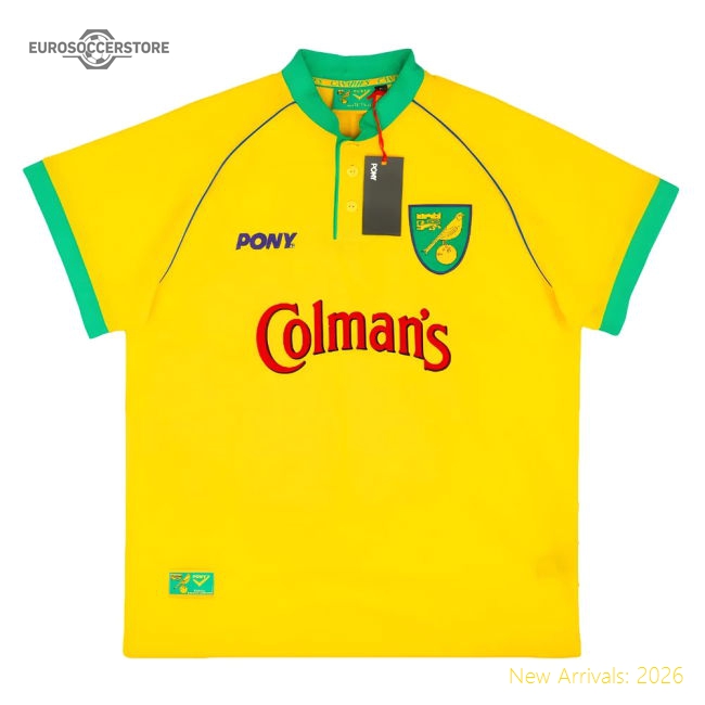 Premium 1997-1999 Norwich City Home Pony Reissue Shirt (your Name)