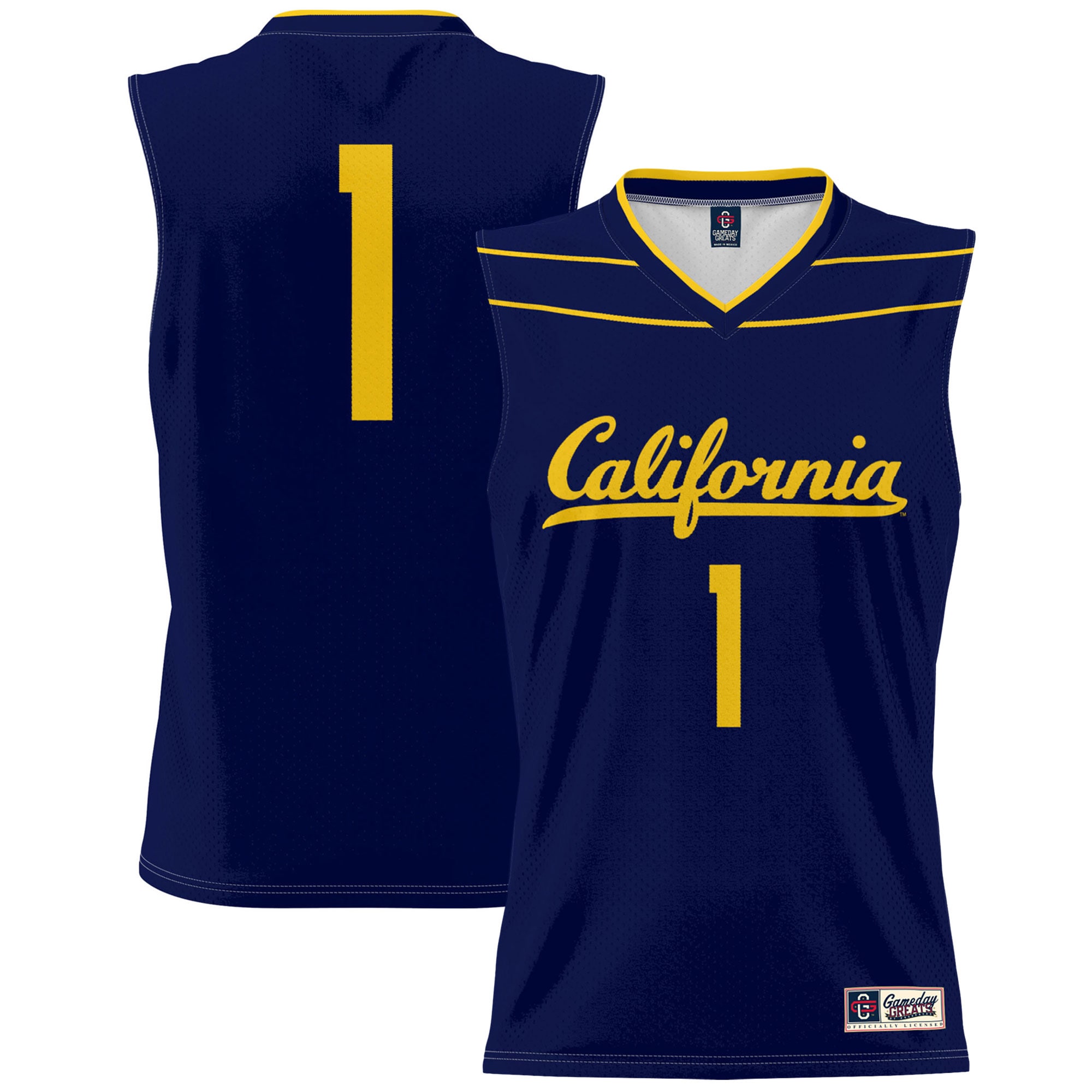 [NJP] Youth Cal Bears GameDay Greats Lightweight Basketball Fashion Jersey - Navy