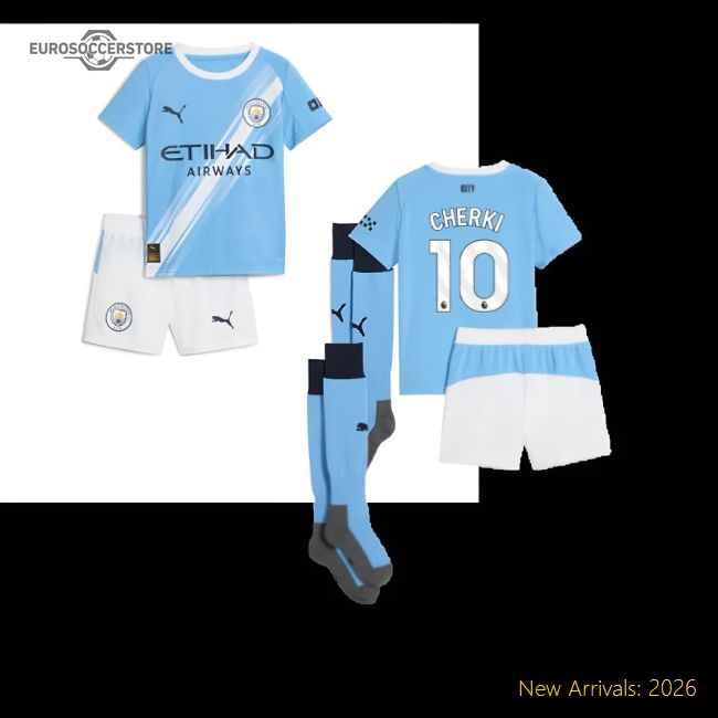 Man City Mini Hypoallergenic Cherki Jersey 2025-2026 Non-irritating