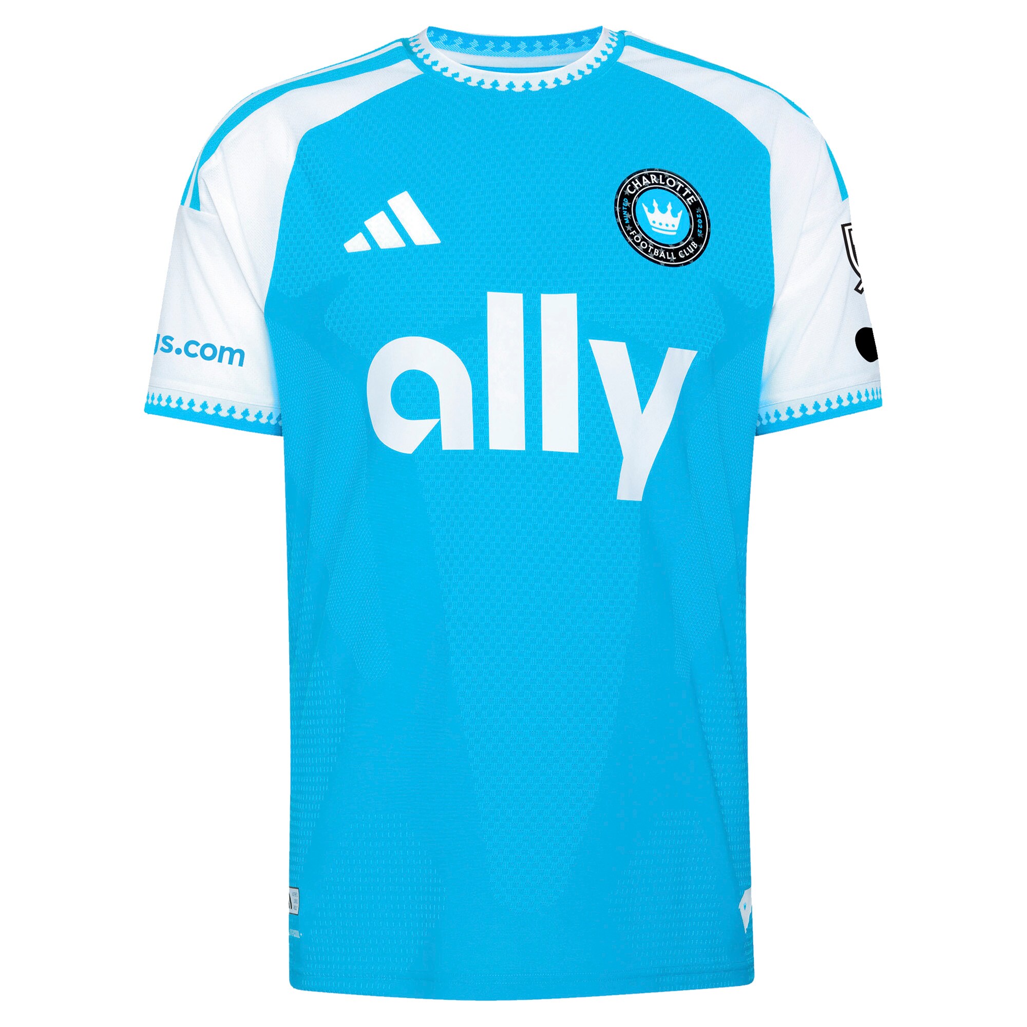 [SJH] Pep Biel Charlotte FC 2026 Carolina Kit: Crowns Up On-Field Authentic Patch Jersey - Blue