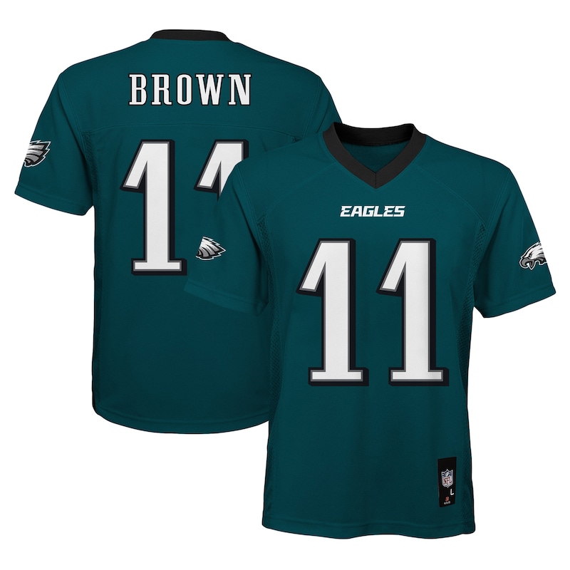 None A.J. Brown Team Captain PHI Eagles Professional Jersey Football A