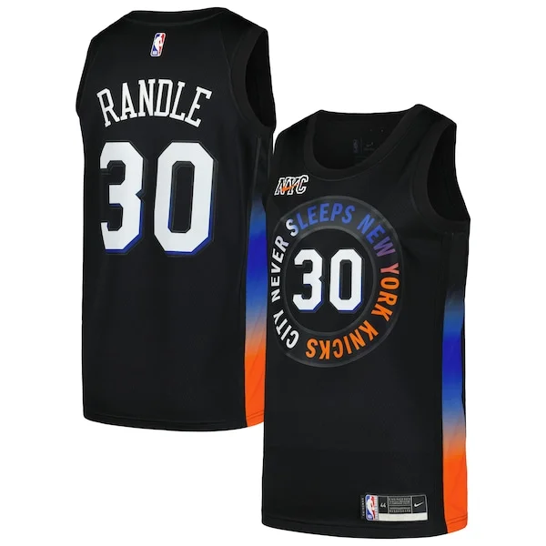 High-Quality Julius Randle NYK NBA Jersey - Black - Best Value