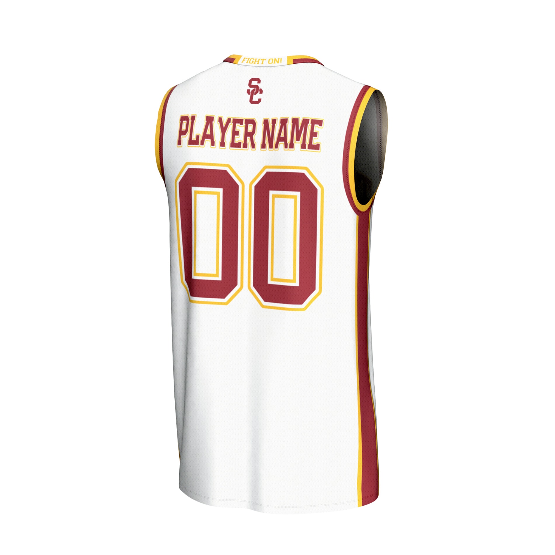 [NJP] USC Trojans GameDay Greats Youth Lightweight Collegiate Women's Basketball NIL Pick-A-Player Fashion Jersey - White