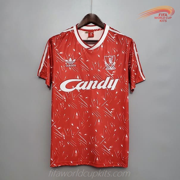 Liverpool 89-91 Home Football Kit