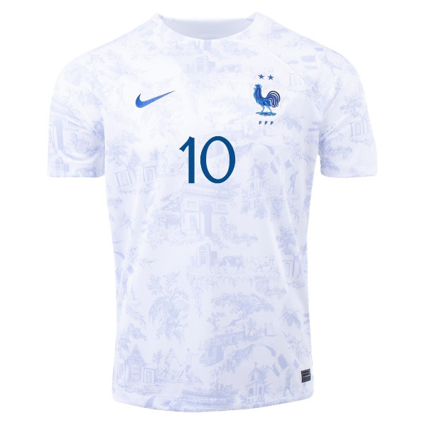 World Cup 2022 France Away MBAPPE Soccer Jersey Football Shirt -