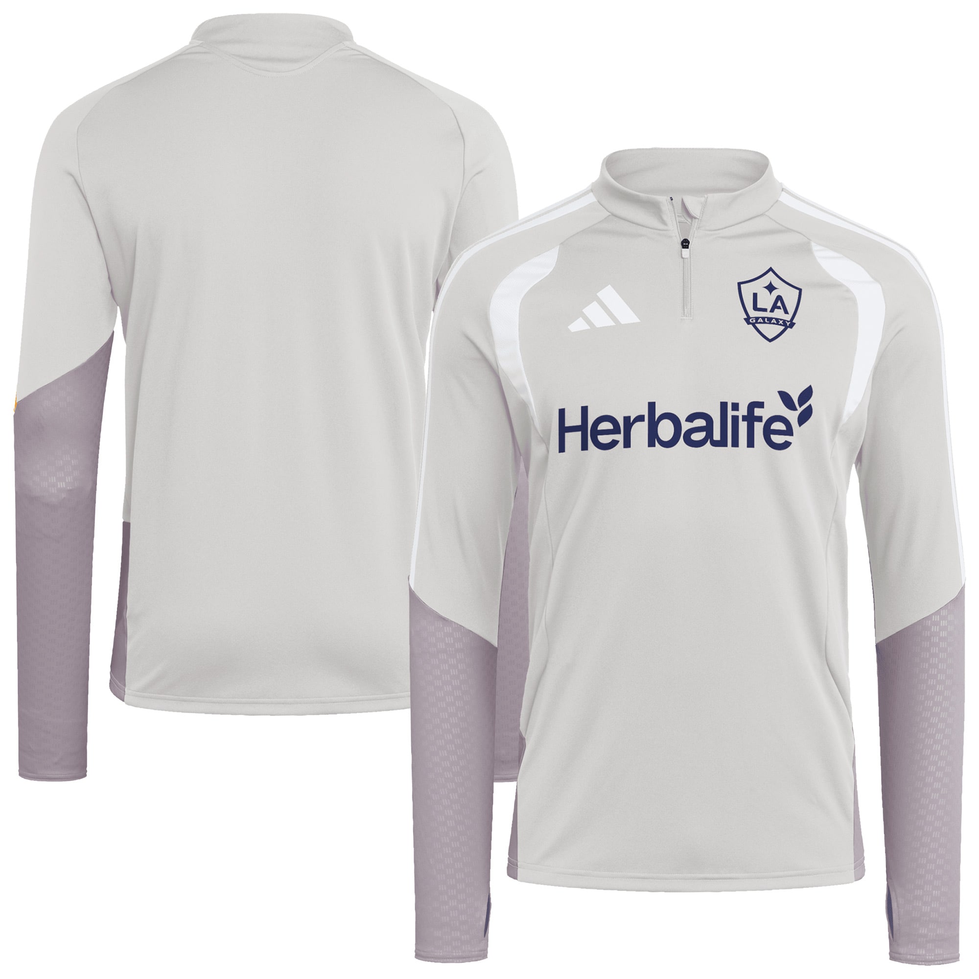 [SJH] LA Galaxy 2026 Tiro Competition Quarter-Zip Training Jersey Top - Silver