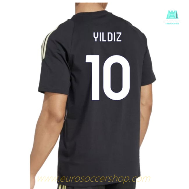 2025-2026 Juventus Training Tee (Black) (Yildiz 10)