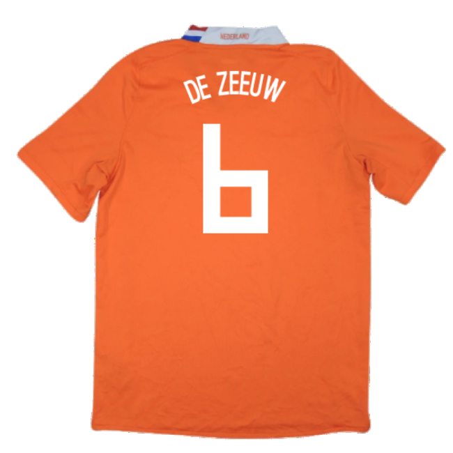 Low Cost Holland 2008-10 Home Shirt ((Excellent) M) (De Zeeuw 6) Fashionable