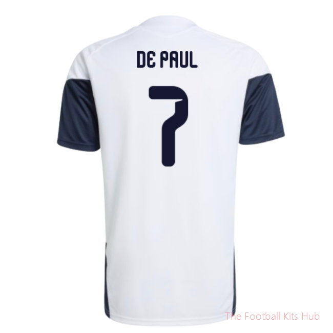 [JED] 2026/27 Argentina Training Jersey (White) (De Paul 7)
