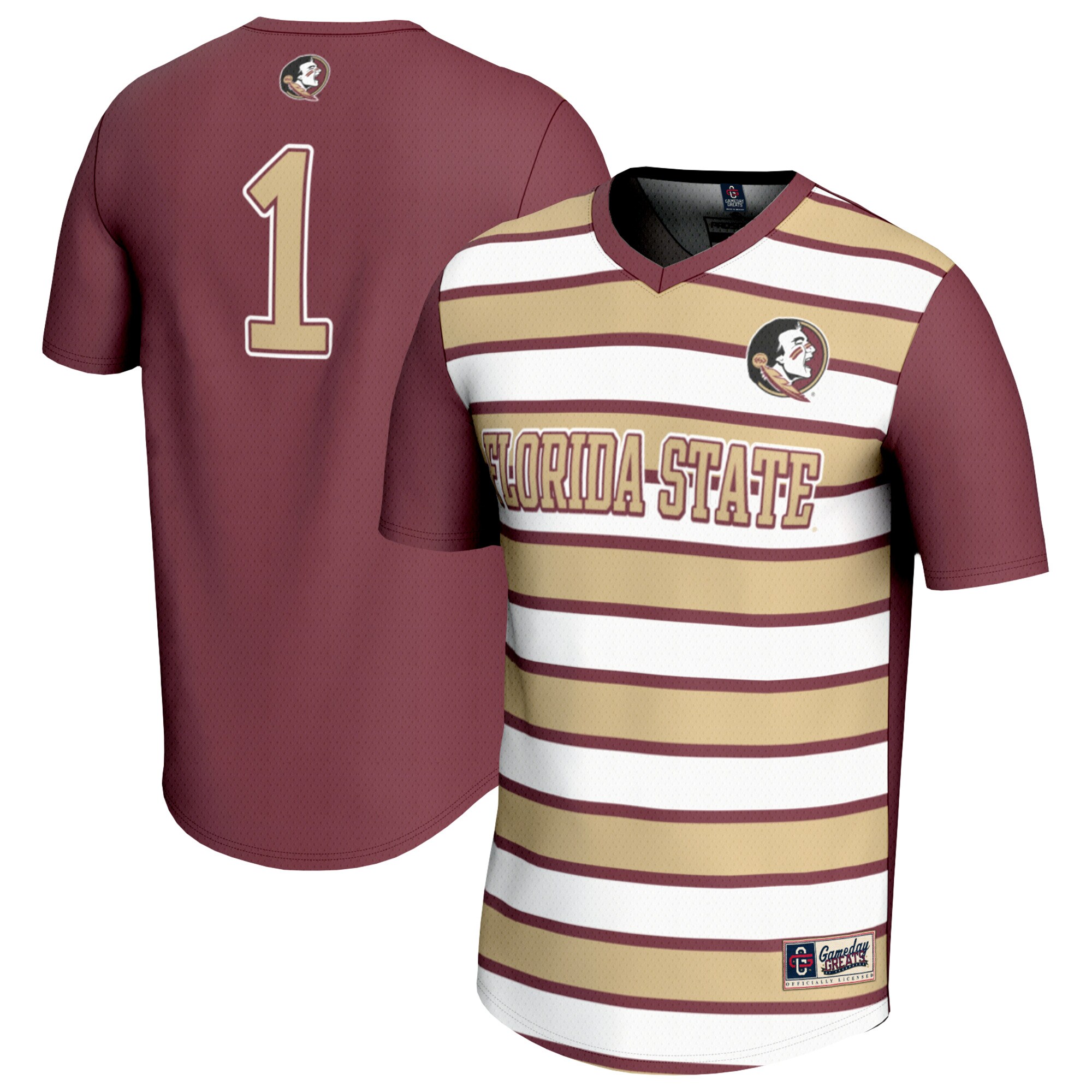 [DDG] Florida State Seminoles GameDay Greats Unisex Lightweight Soccer Fashion Jersey - Garnet