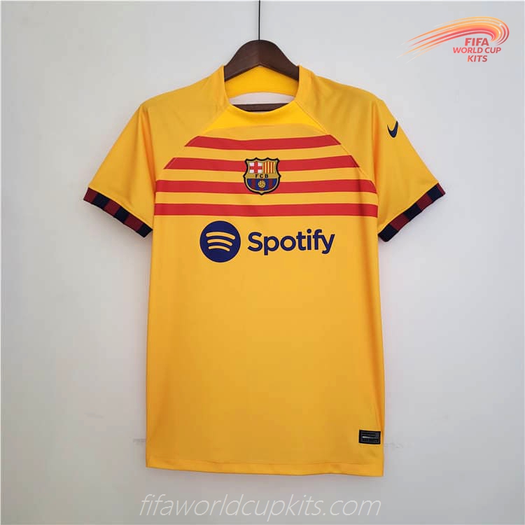 Barcelona 22-23 Fourth Yellow Football Kit