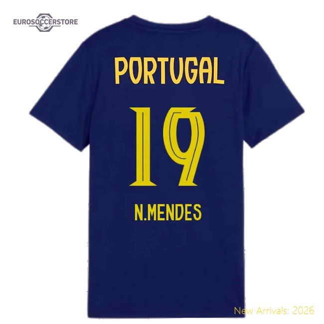 Football Team N.mendes Non-toxic Kids Jersey Climacool Flexible