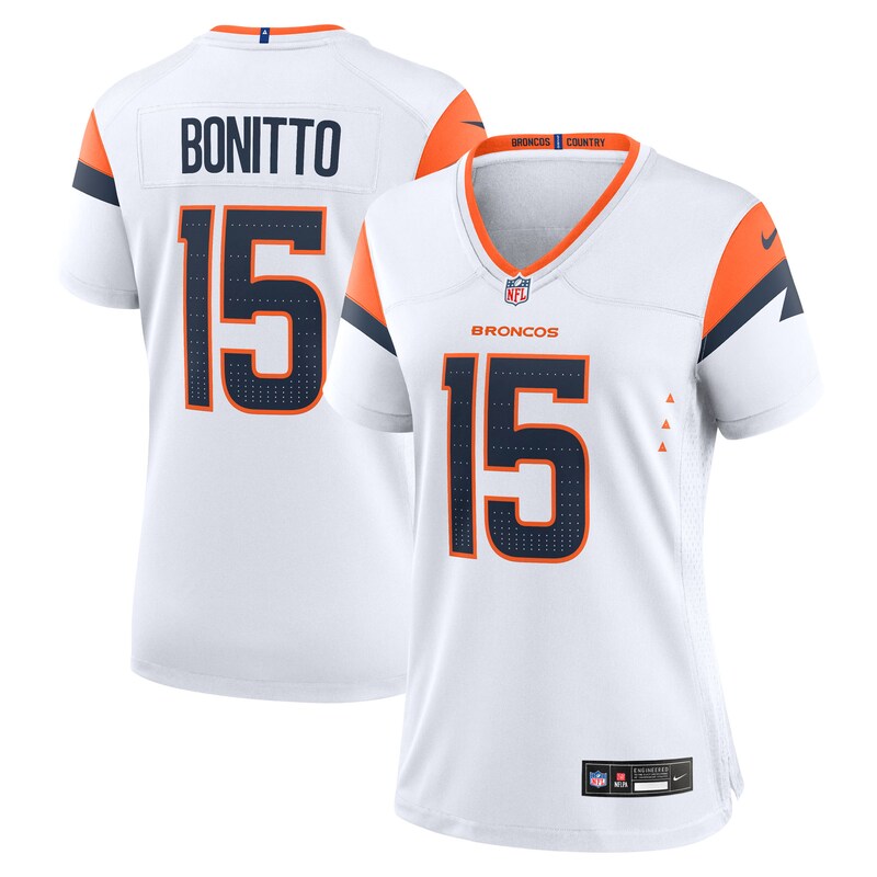 None Nik Bonitto DEN Broncos Powerful Great Value Jersey Game Day Wear