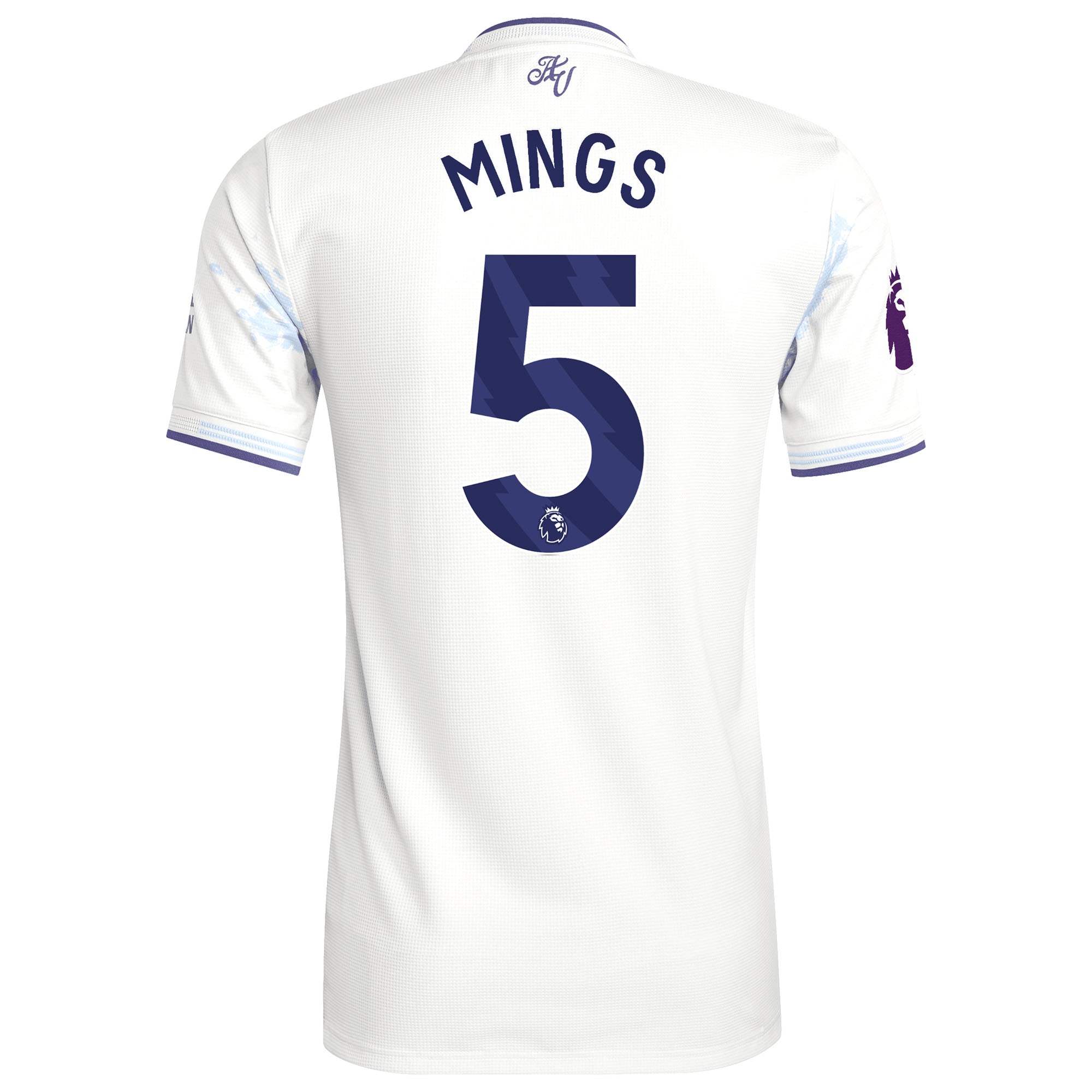 [JED] Tyrone Mings Aston Villa 2025/26 Third Authentic Player Jersey - White