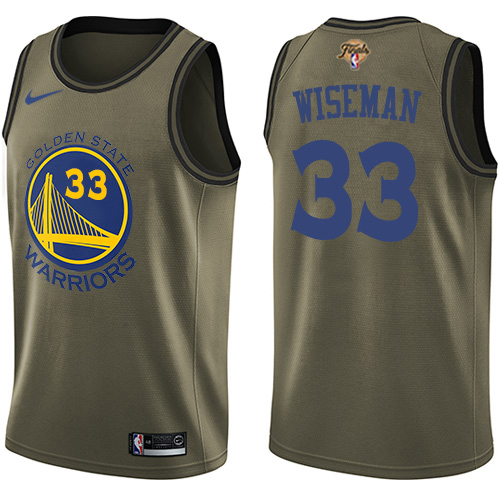 Gold GSW State Warriors #33 Nike Swingman Jersey Premium Quality