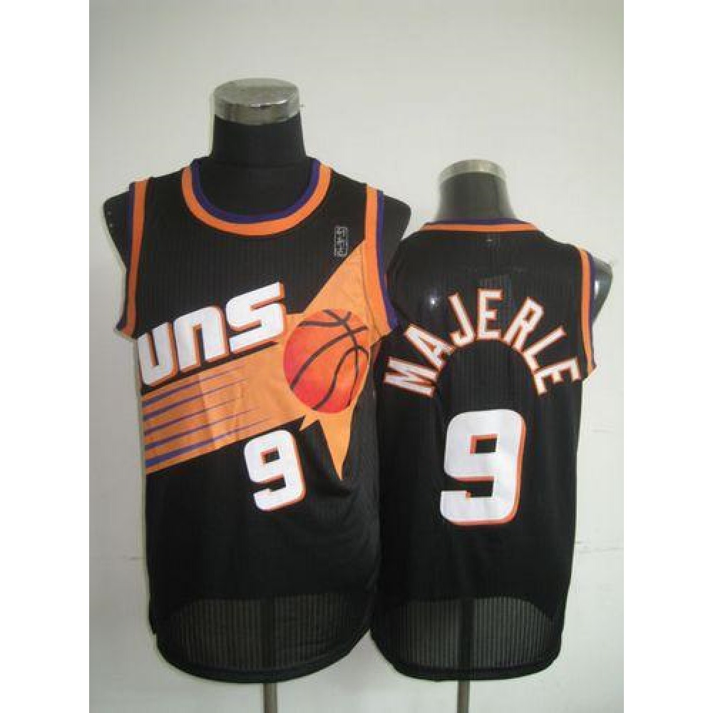 Suns #9 Dan Majerle Black Throwback Stitched NBA Jersey